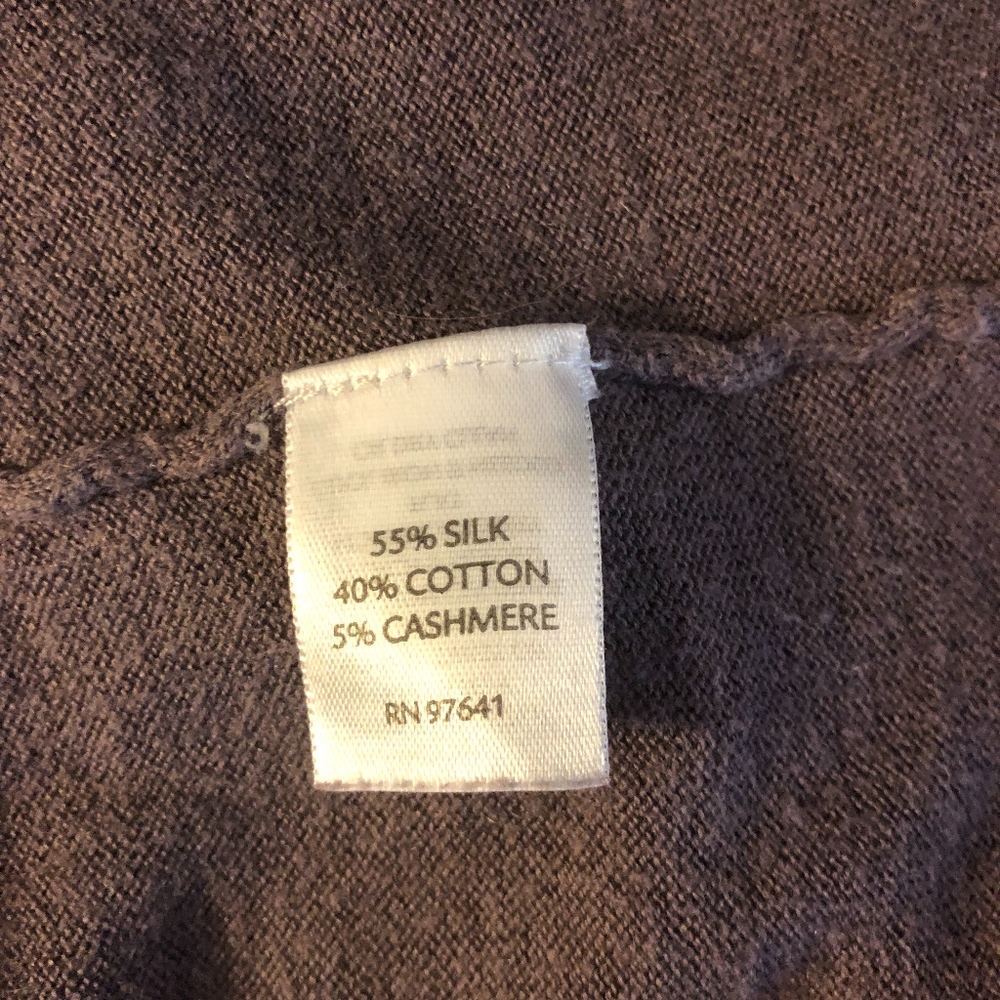 J Jill silk cotton cashmere cropped cardigan - Picture 4 of 6